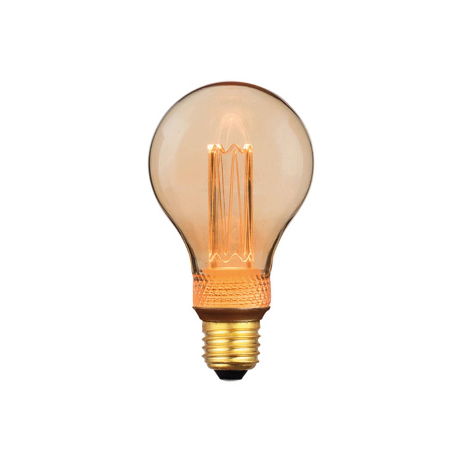 Ampoule LED E27 5 W blanc chaud dorée 14cm