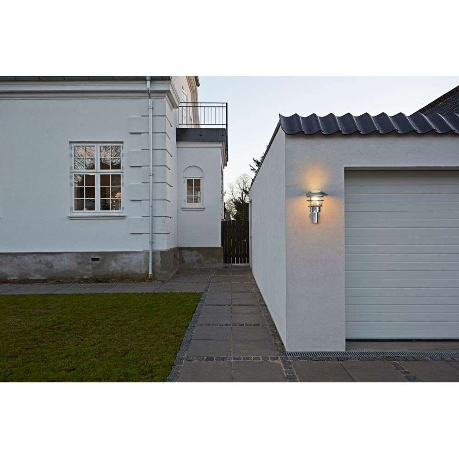 Lønstrup 22 Lampă de Grădină w/Sensor Galvanised - Nordlux