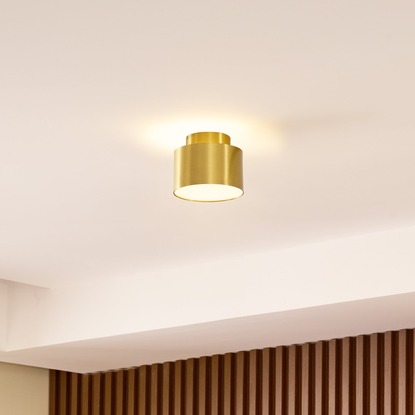 Lindby LED-spotlight Nivoria, Ø 11 cm, gull