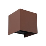 Dara Square LED Smart Ao ar livre Candeeiro de parede Ferrugem - Lindby