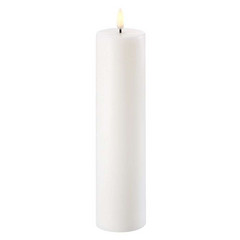 Stumpenkerze LED 5,8x22 cm Nordic White - Uyuni Lighting