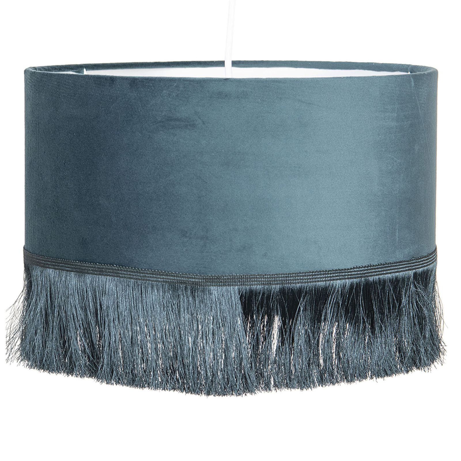 Clayre & Eef 0464 hanging light, plastic lampshade, teal, for Living / Dining Room, plastic, E27, 60 W, energy efficiency: A++, H: 25 cm