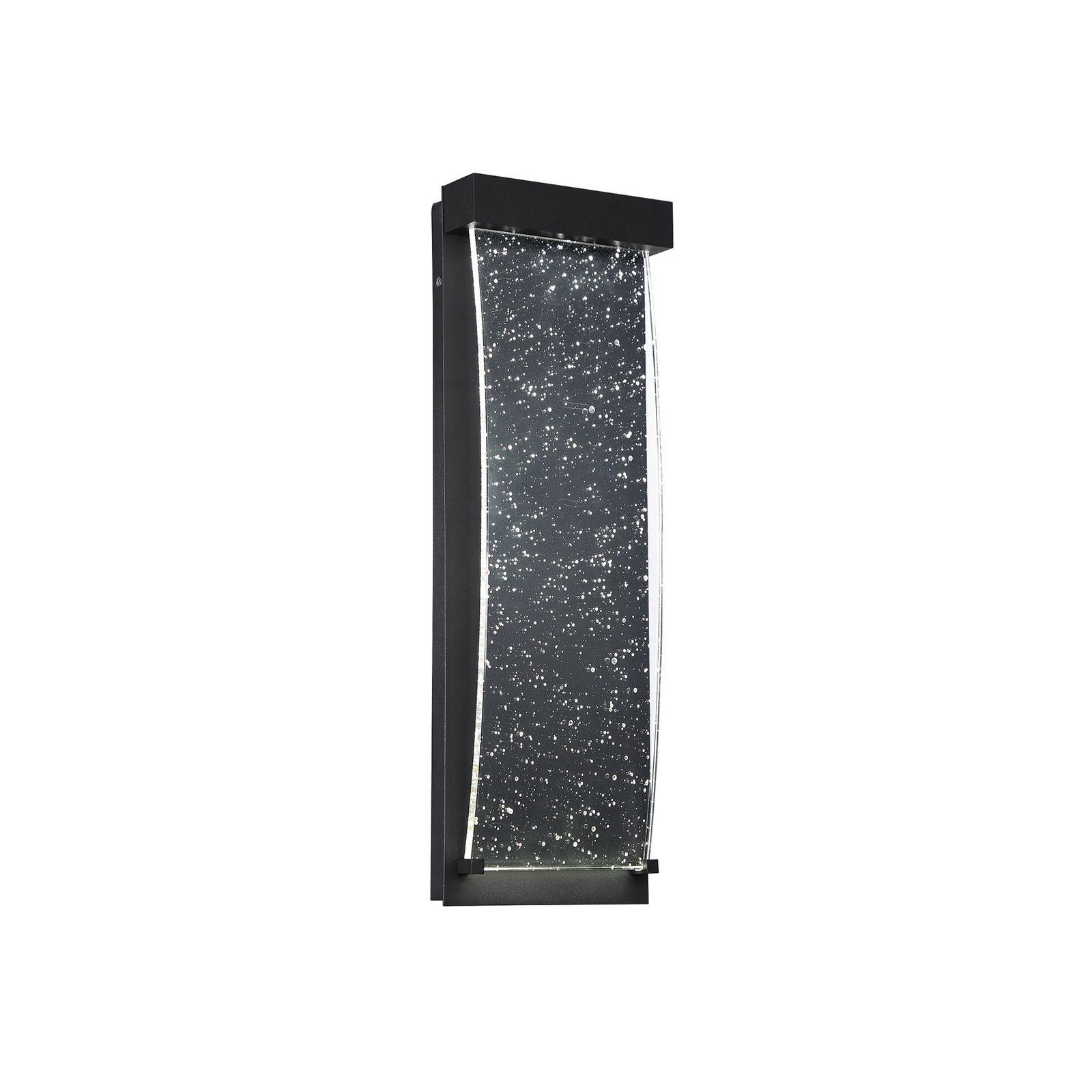 LED-Außenwandleuchte KABO, schwarz, Höhe 36 cm, Metall, IP44