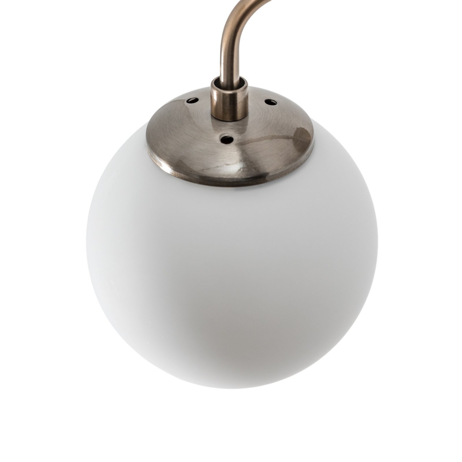 Nástenné svetlo Viran, zlatá antik, sklo, výška 25 cm, E14