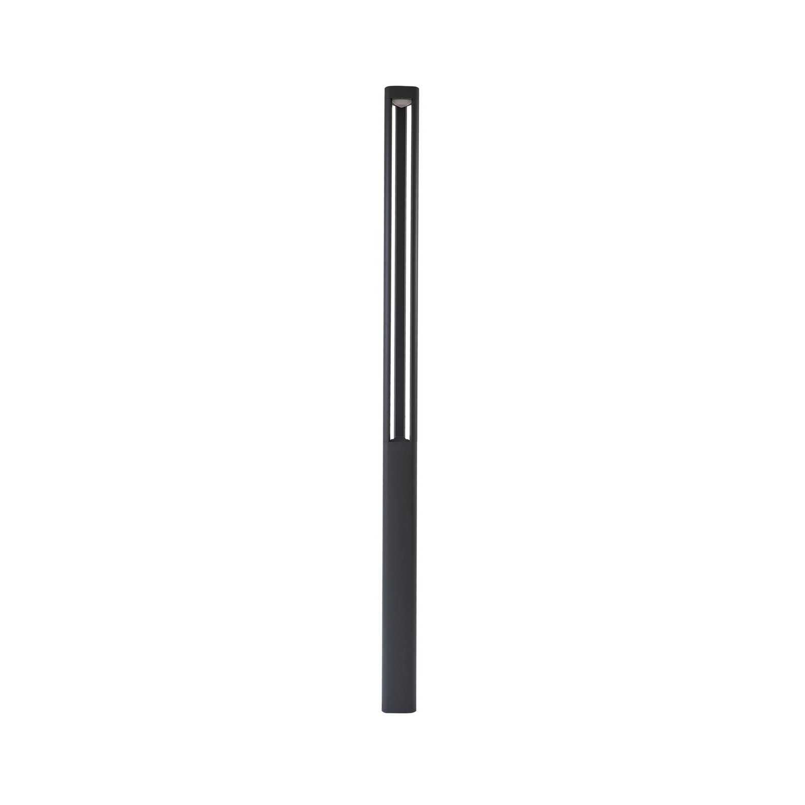 Lucande Zarek LED outdoor light, 230 cm, anthracite, IP65