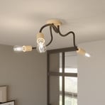 Tunga ceiling light, flexible, 3 sockets