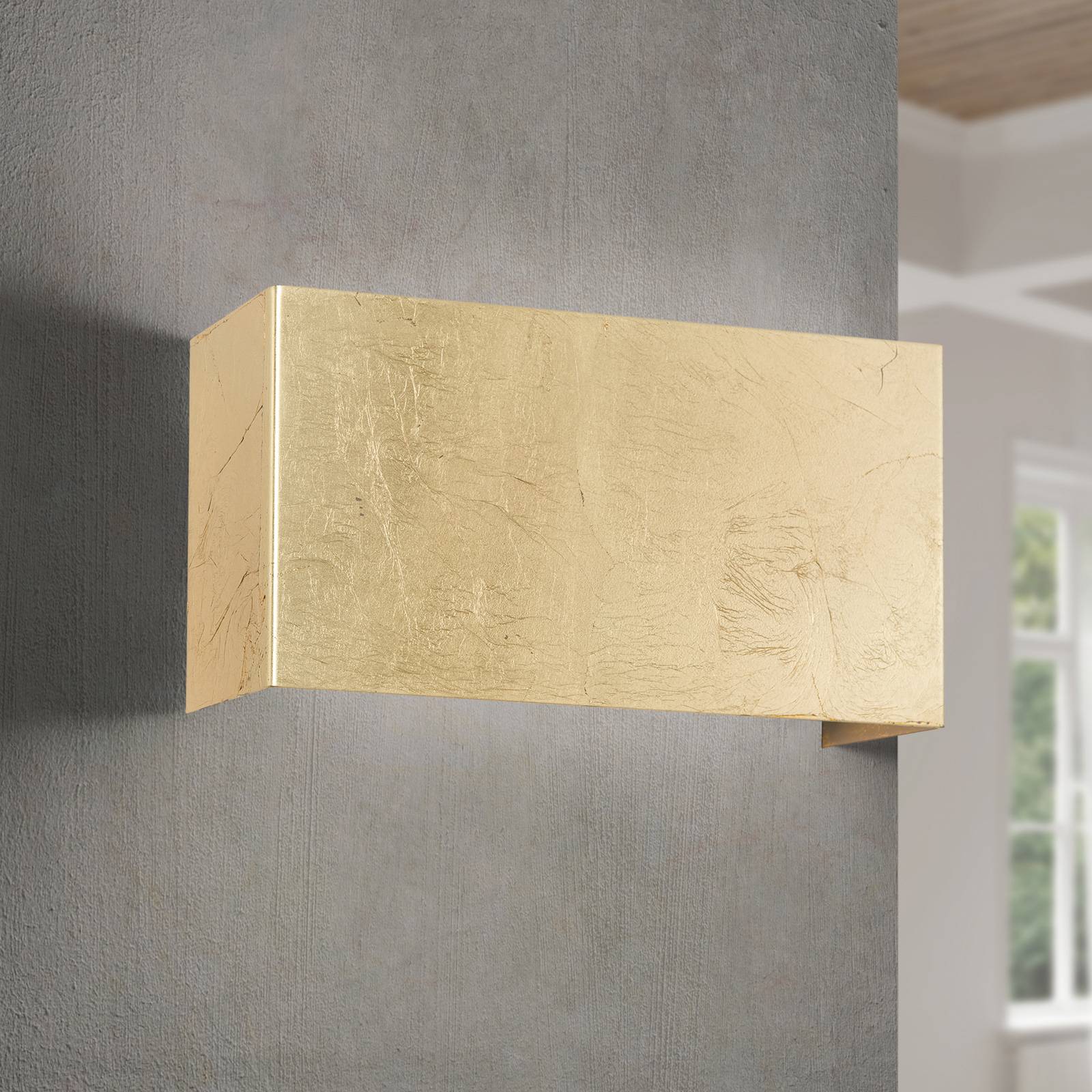 LED-Wandleuchte Hamilton, antik-gold