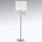 Lilian floor lamp, LED dimmer, matt nickel/chrome