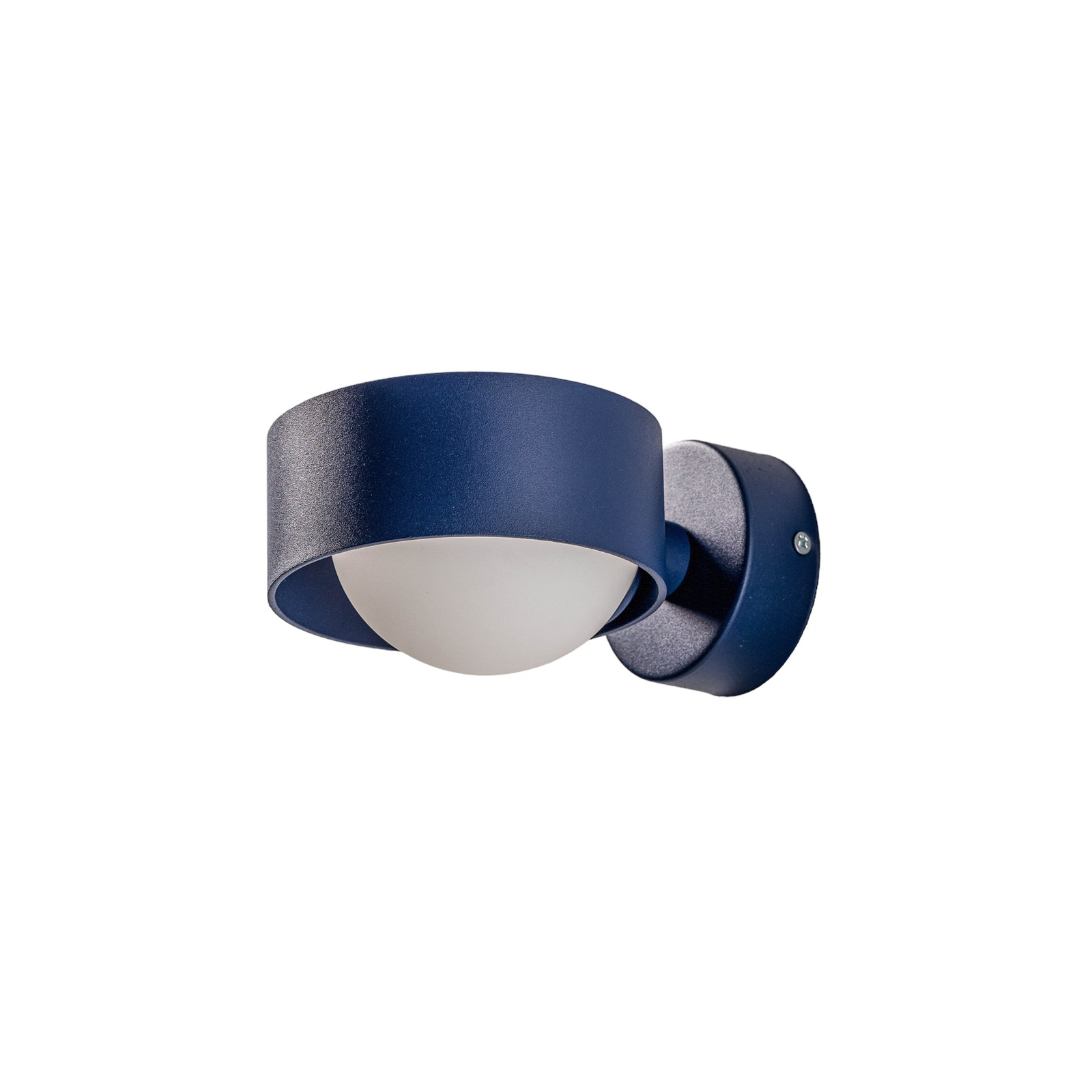 Vägglampa Mado av stål, blå, 1 lampa