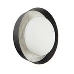 LED-vegglampe ALONSO, bronse, Ø 22 cm, metall/glass/alabast