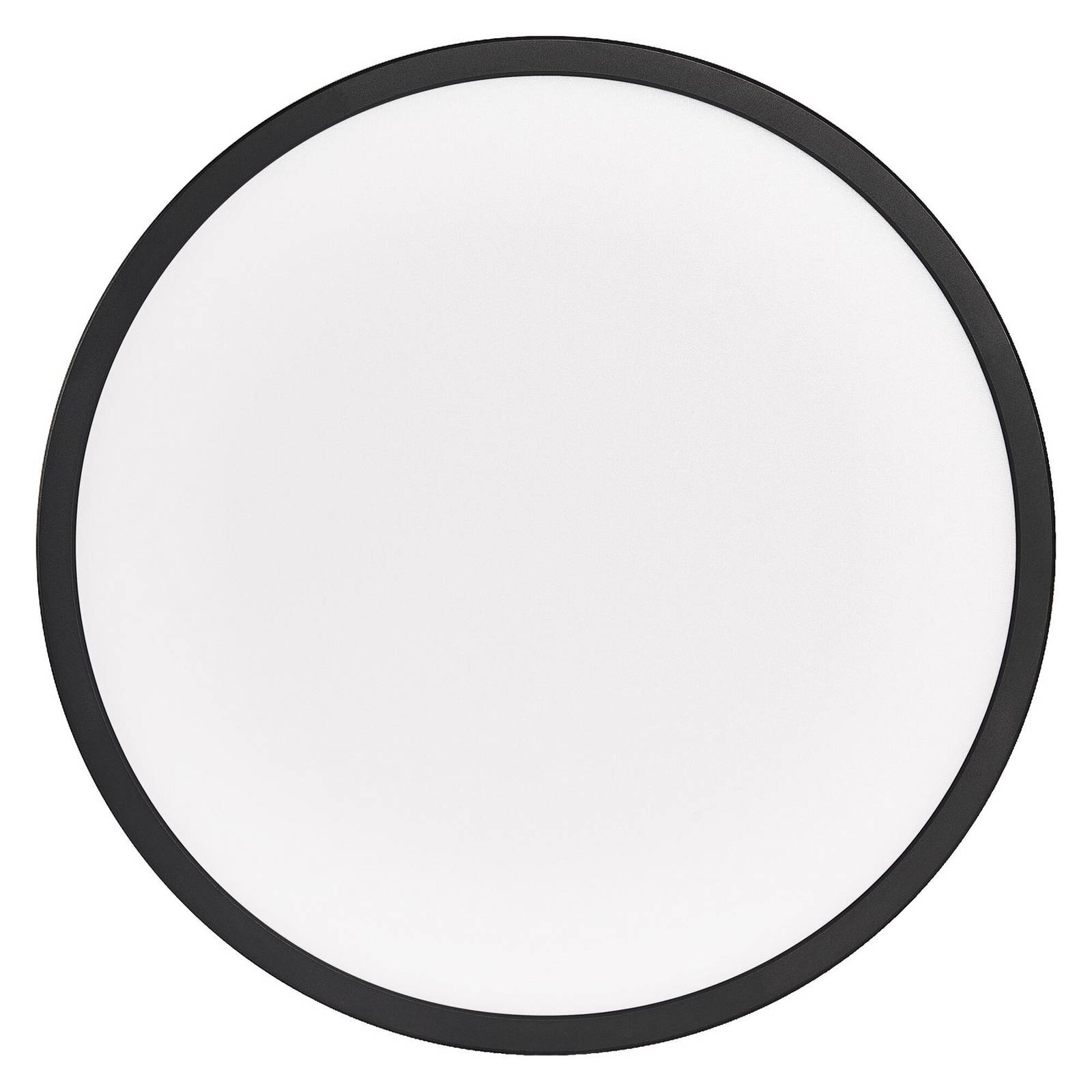 Lampa sufitowa LED OSRAM ORBIS ULTRA SLIM, czarna, Ø 40 cm, ściemniany