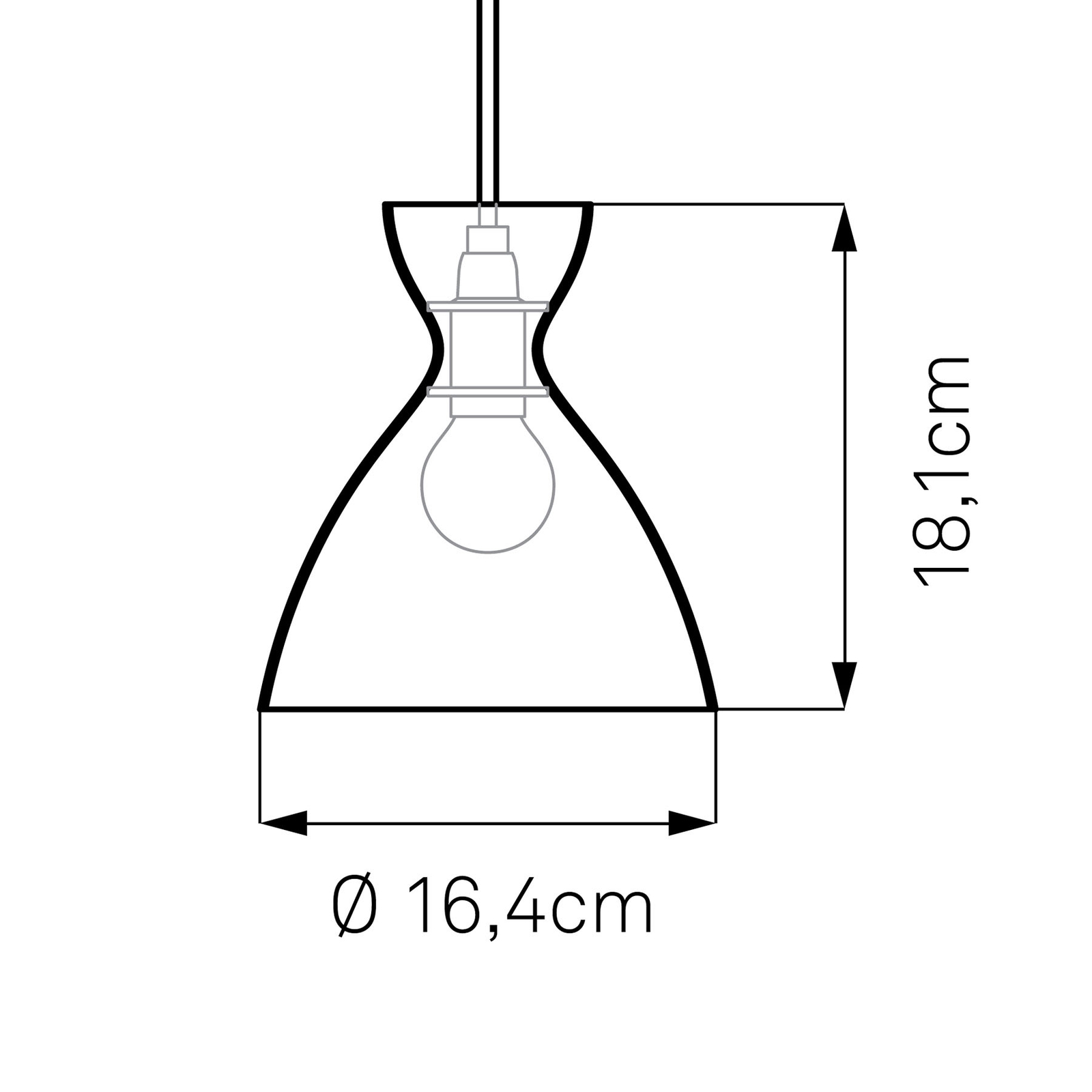 NYTA Nyta Pretty small pendant lamp 3m, glossy black, for Living / Dining Room, steel, E14, 40 W, energy efficiency: A++, H: 18.1 cm