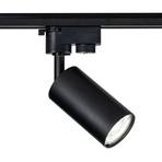 Luminaire sur rail Track GU10 système monophasé noir