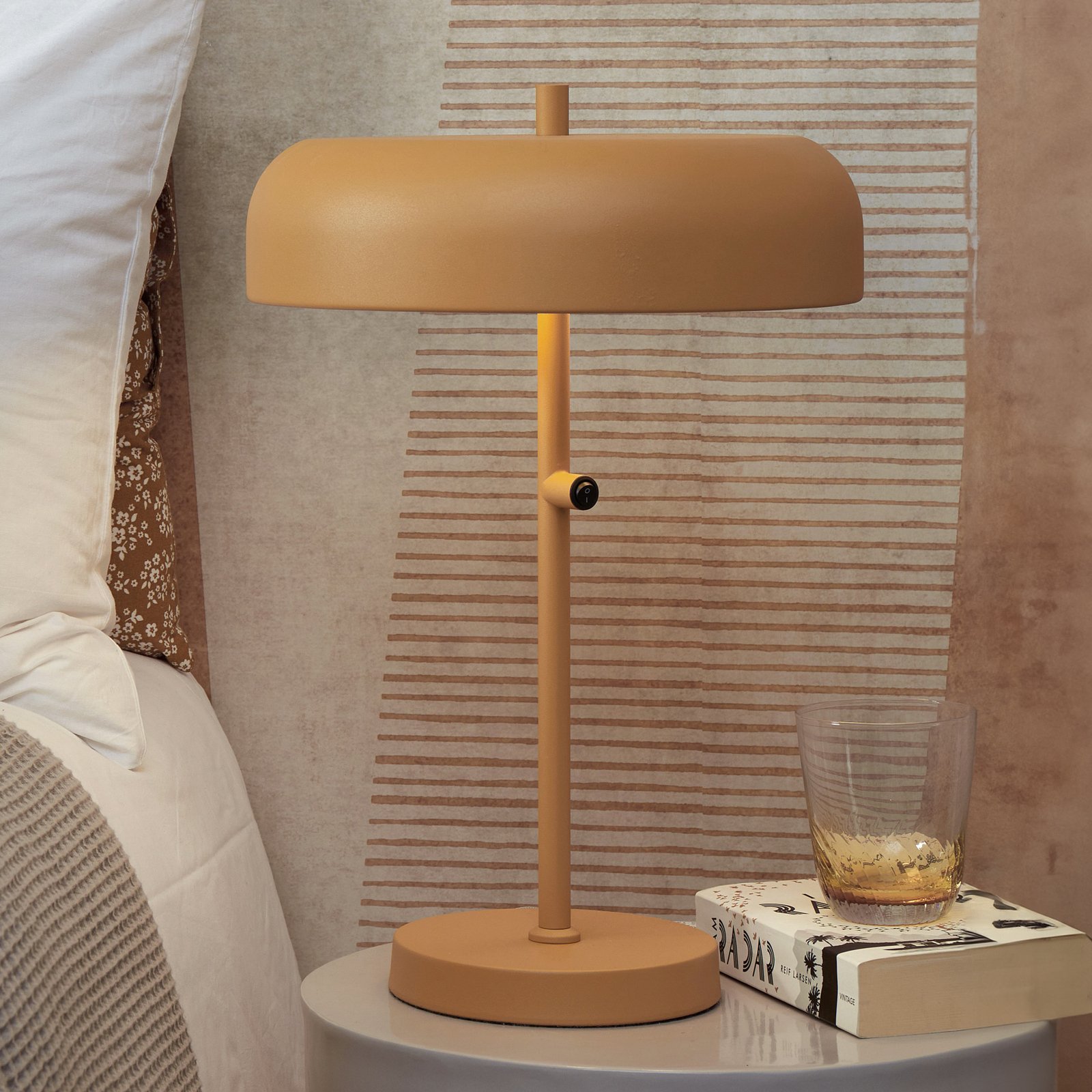 It's about RoMi Porto table lamp, 45 cm, mustard yellow, metal