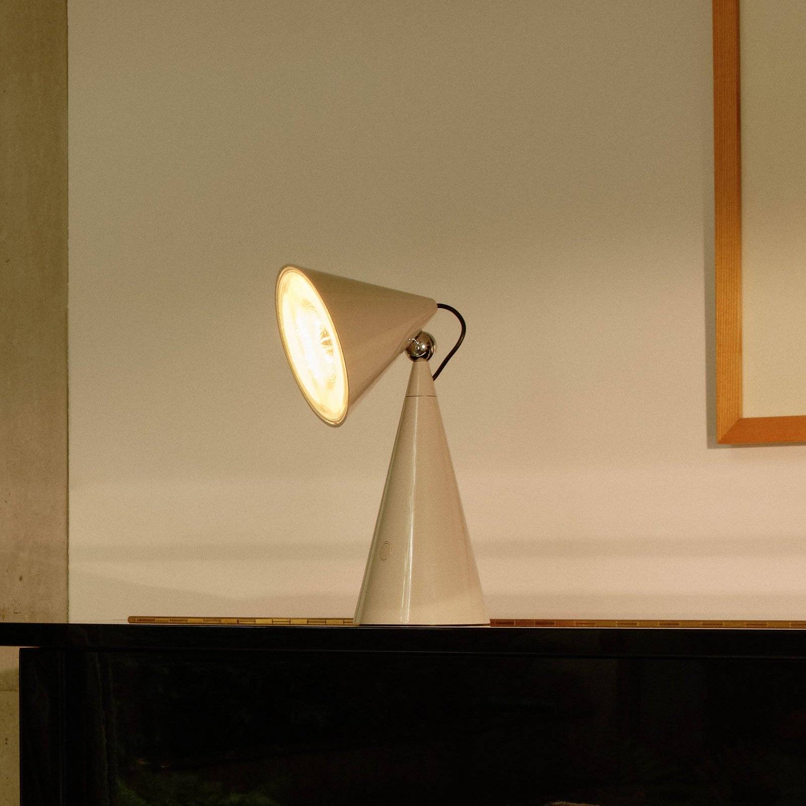 Tom Dixon LED table lamp Pose Task Light, light grey, 41 cm