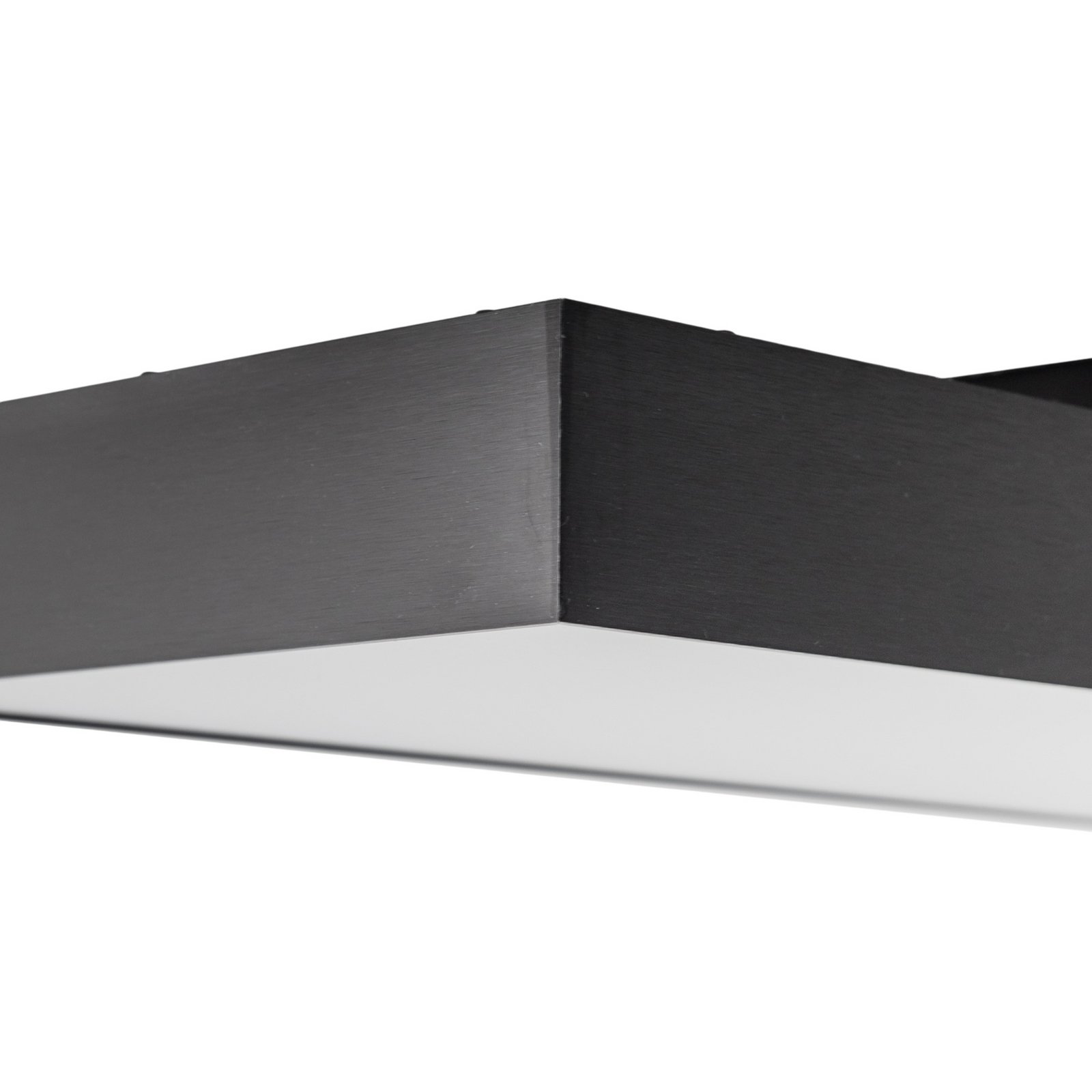 Lampa sufitowa LED Lucande Leicy, czarny, 100 cm, RGBIC, CCT