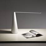 Martinelli Luce Elica lampa stołowa LED biała 38cm
