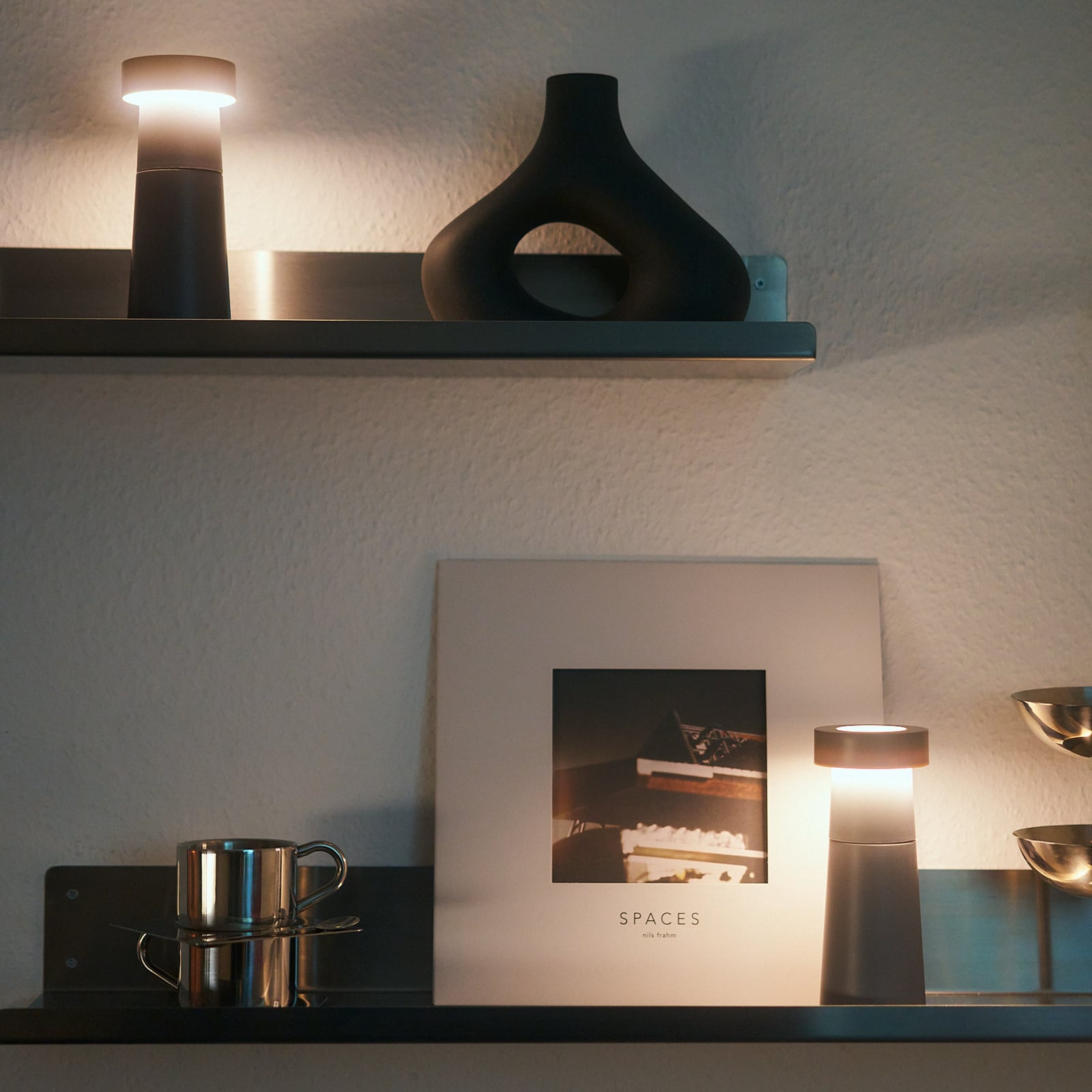 Lucande Salero y pimentero LED Salt & Pepper, juego de 2