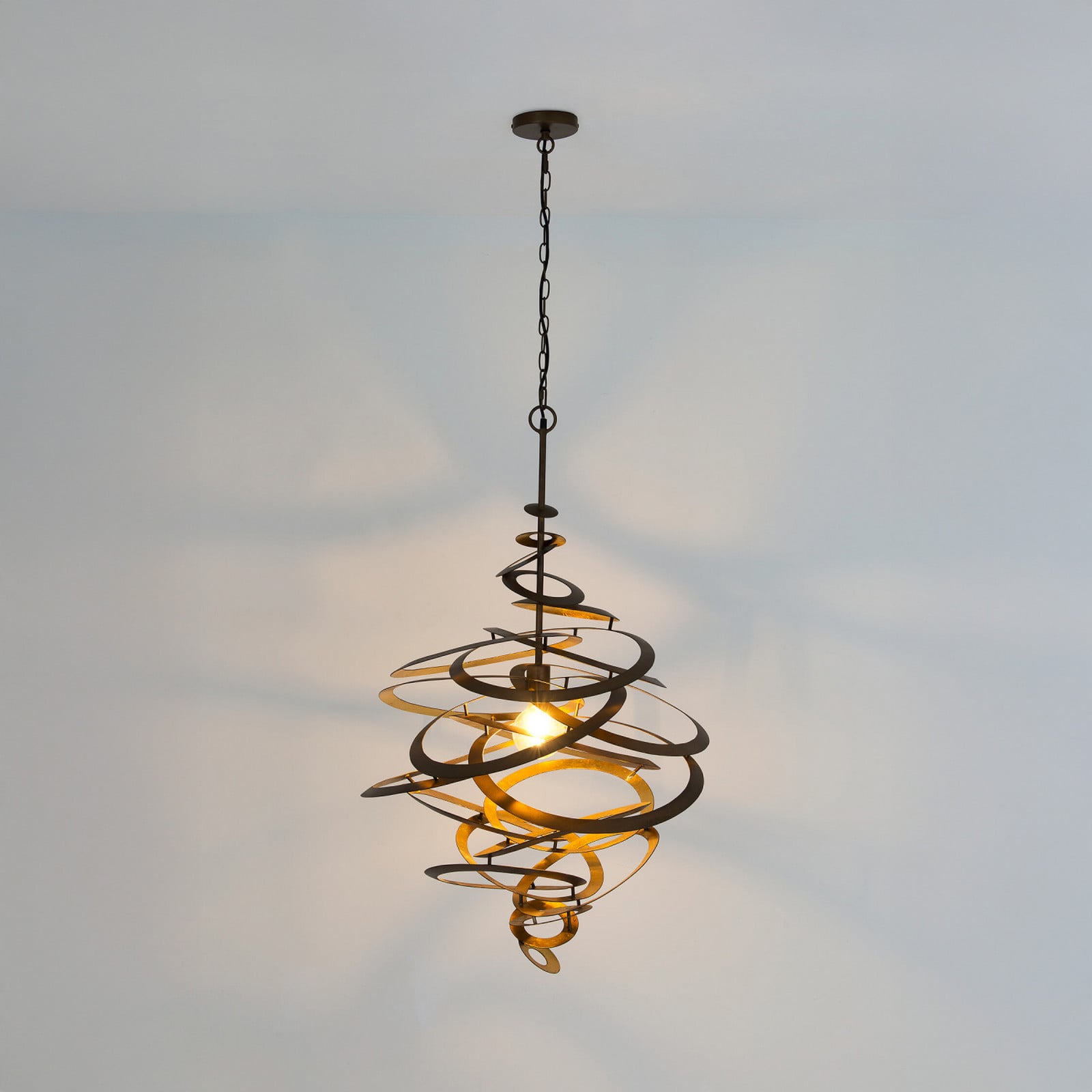 Holländer Lampă suspendată CIRCULARIATA auriu/bronz Ø 67 cm metal soclu E27 - Camera de zi / sufragerie - auriu-bronz-bronz