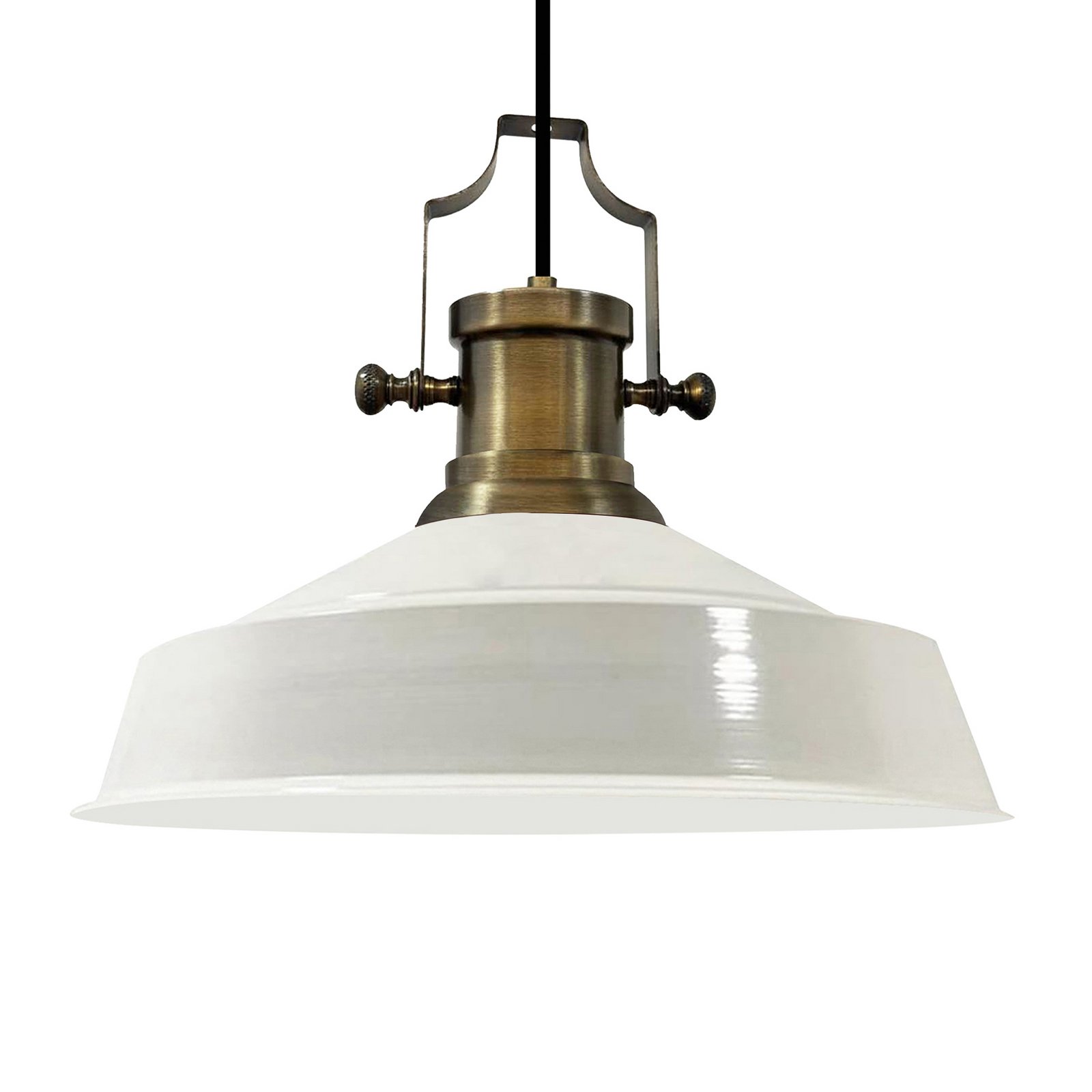 Augusta függőlámpa, fehér, Ø 40 cm, fém, E27, vintage