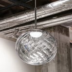 Candeeiro suspenso LED Whirl da Tom Dixon, prateado, 30 cm, plástico, regulável