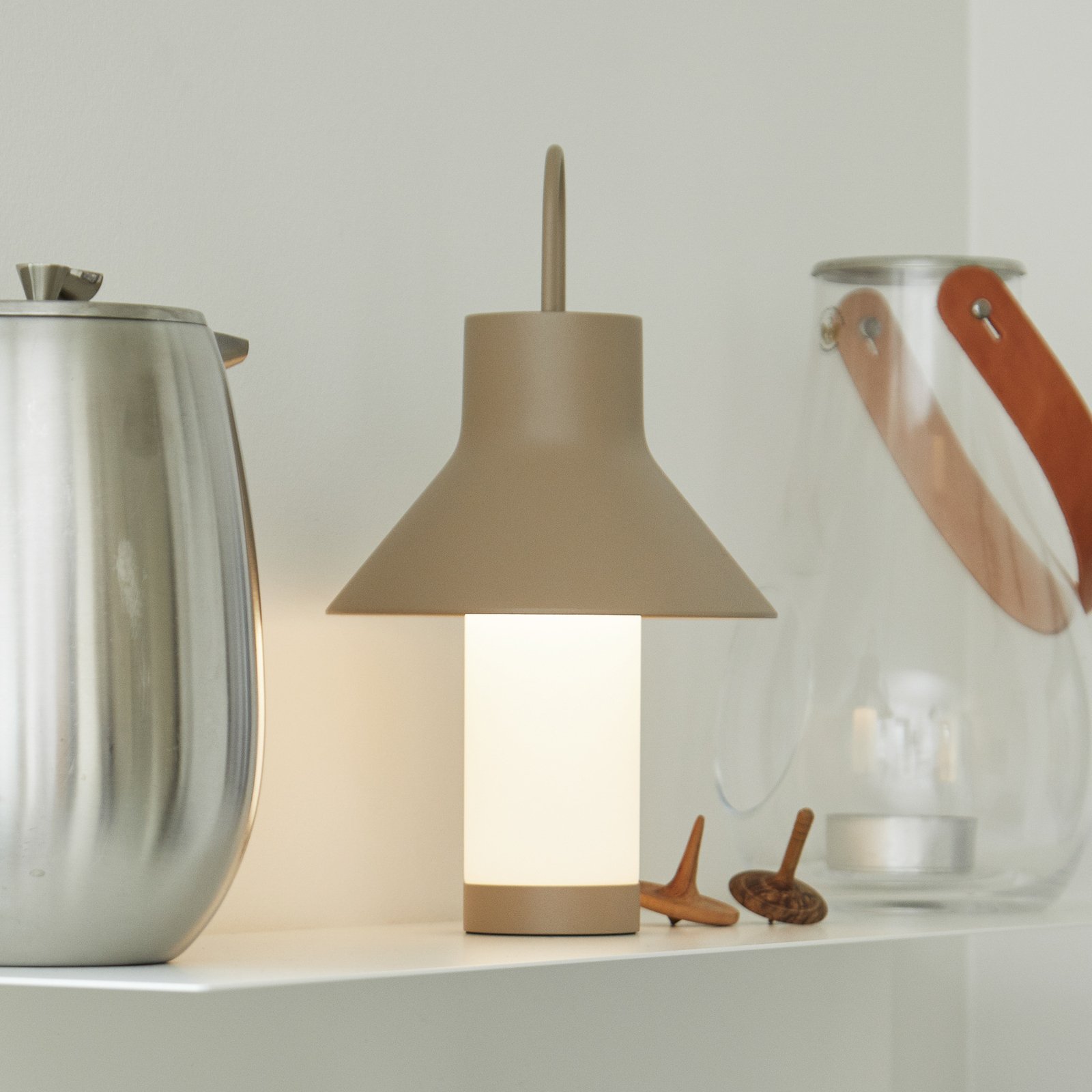 Shadow Portable Bordslampa S Grey Beige - Loom Design