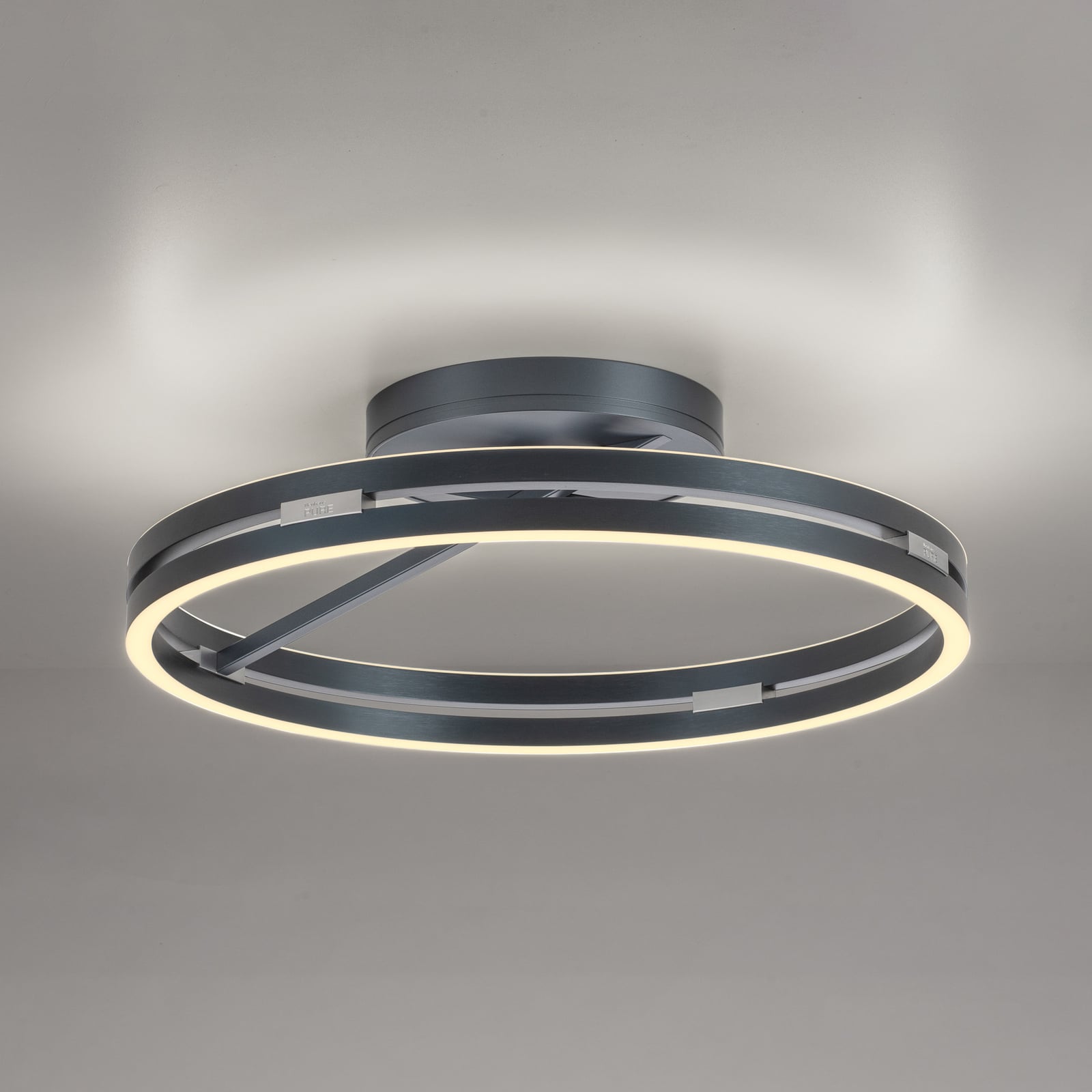 Loop LED-Deckenleuchte, mystic grey, Ø 60 cm, CCT - PURE Loop LED-Deckenleuchte, mystic grey, Ø 60 cm, CCT - PURE