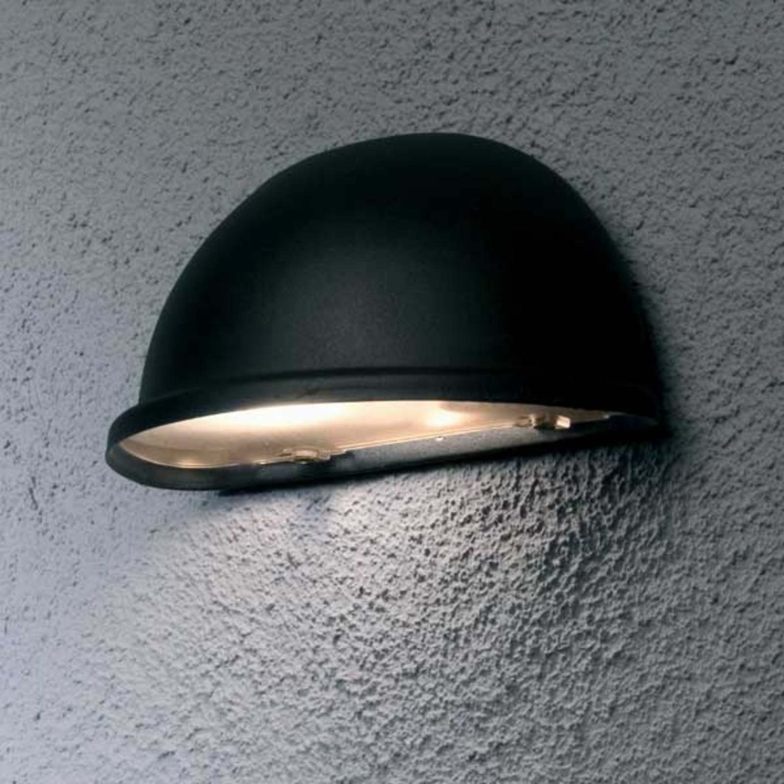 Konstmide Torino outdoor wall light E14, black, metal, acrylic glass, E14, 25 W, energy efficiency: A++, W: 20 cm, H: 10 cm