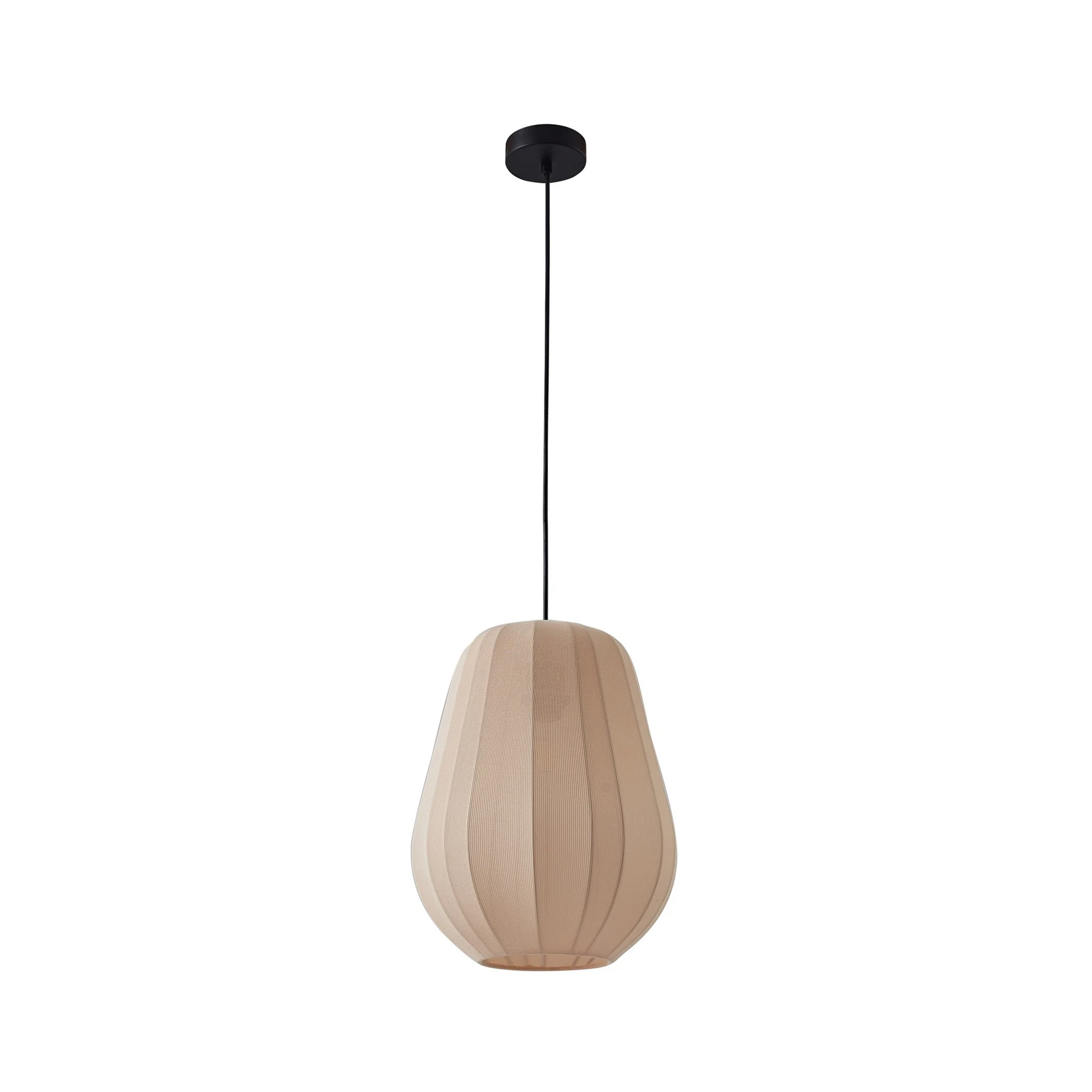 Lindby piekaramais gaismeklis Helin, bēšs, Ø 30 cm, audums