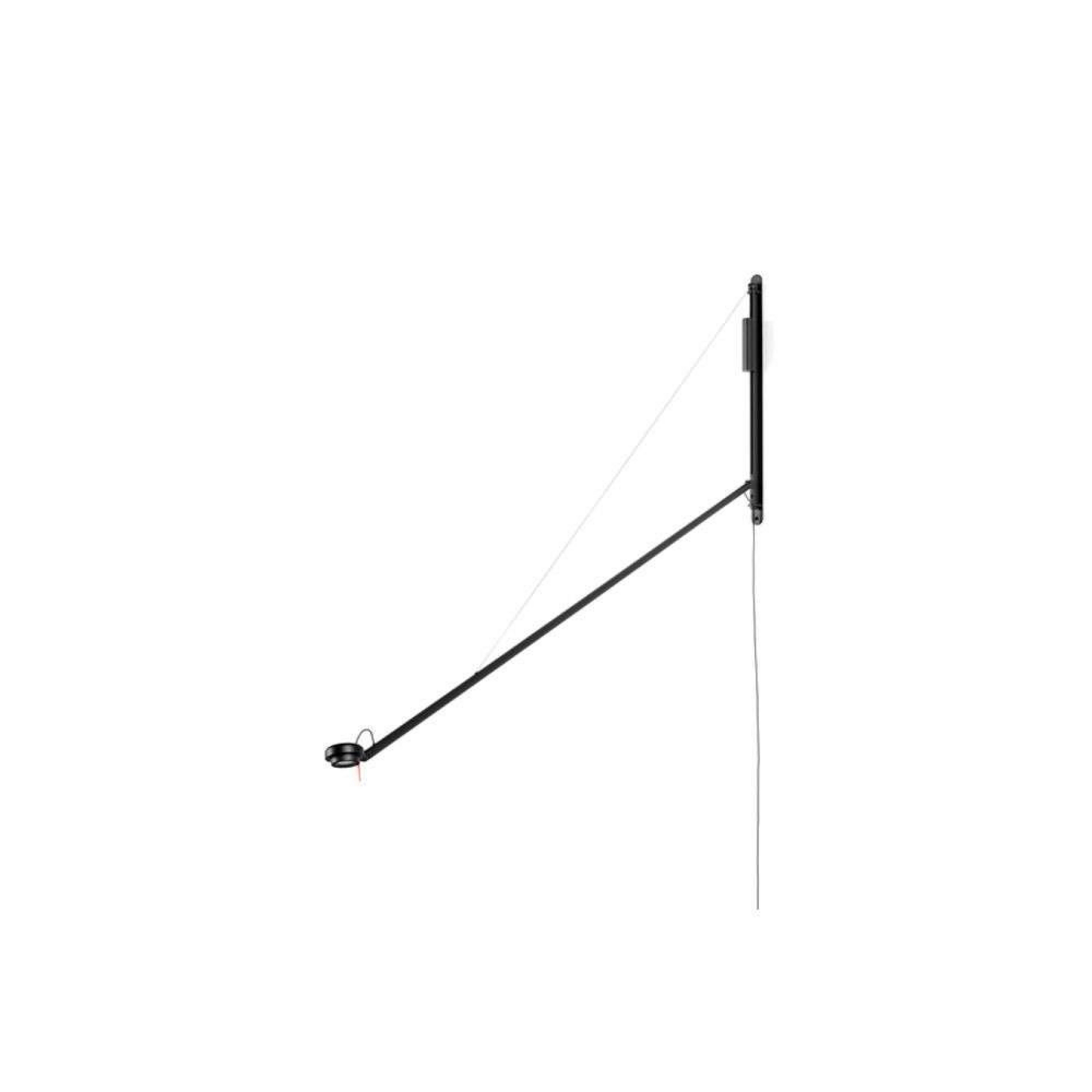 Fifty-Fifty Applique Murale Soft Black - HAY