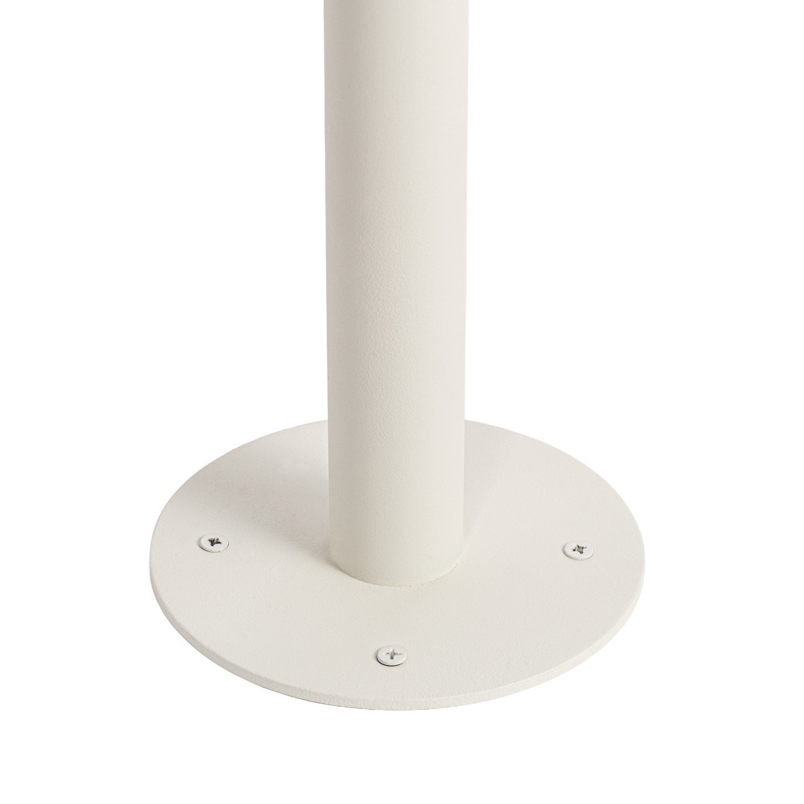 Lindby Wegeleuchte Zayn, weiß, Glas, Höhe 109 cm, IP65