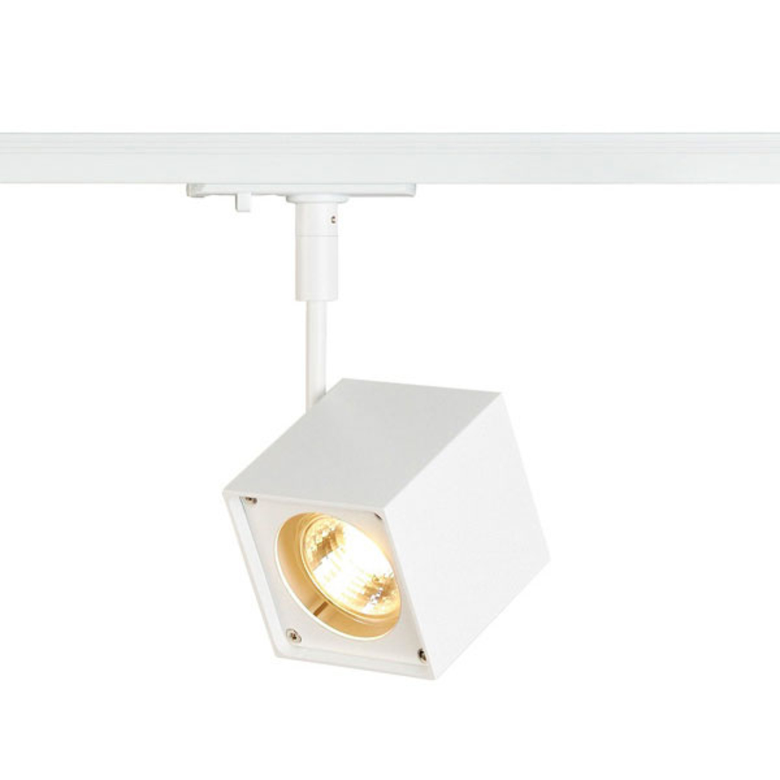 SLV Altra Dice square spotlight in white, for Living / Dining Room, Aluminium, GU10, 50 W, energy efficiency: A++, L: 7.7 cm, H: 14.7 cm