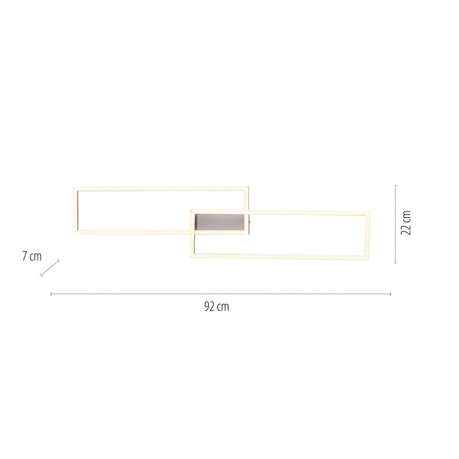 Lampa sufitowa LED Iven, Dime, stal, 92,4x22cm