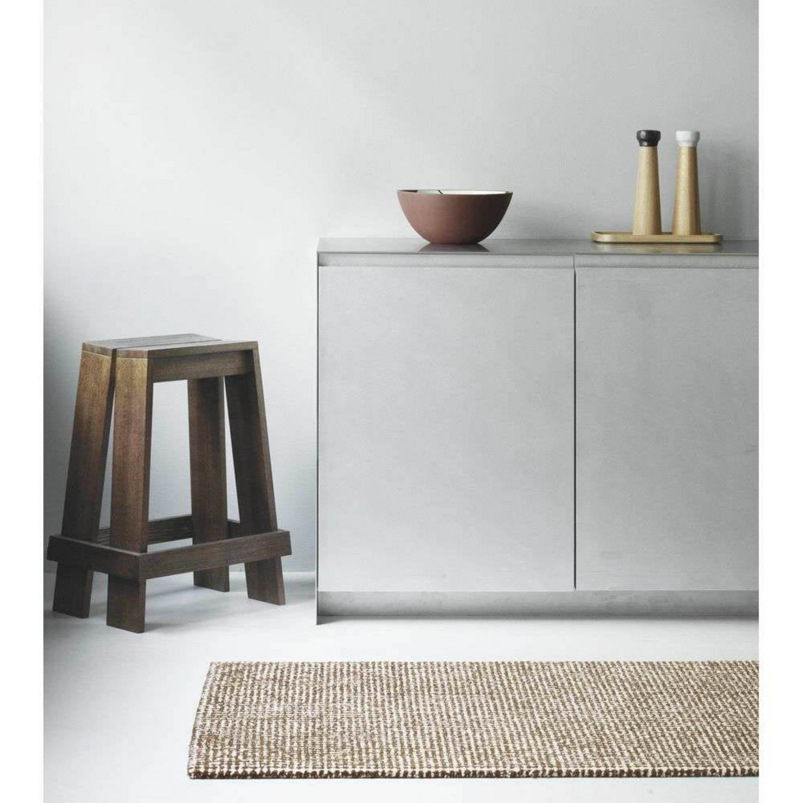 Flick Prikrývka 80x200 Off-White/Brown - Normann Copenhagen