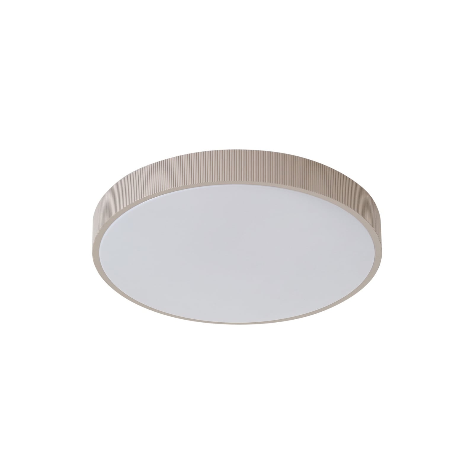 Lindby LED griestu lampa Zylo, gaiši pelēka, Ø49 cm, CCT ar dimmeru