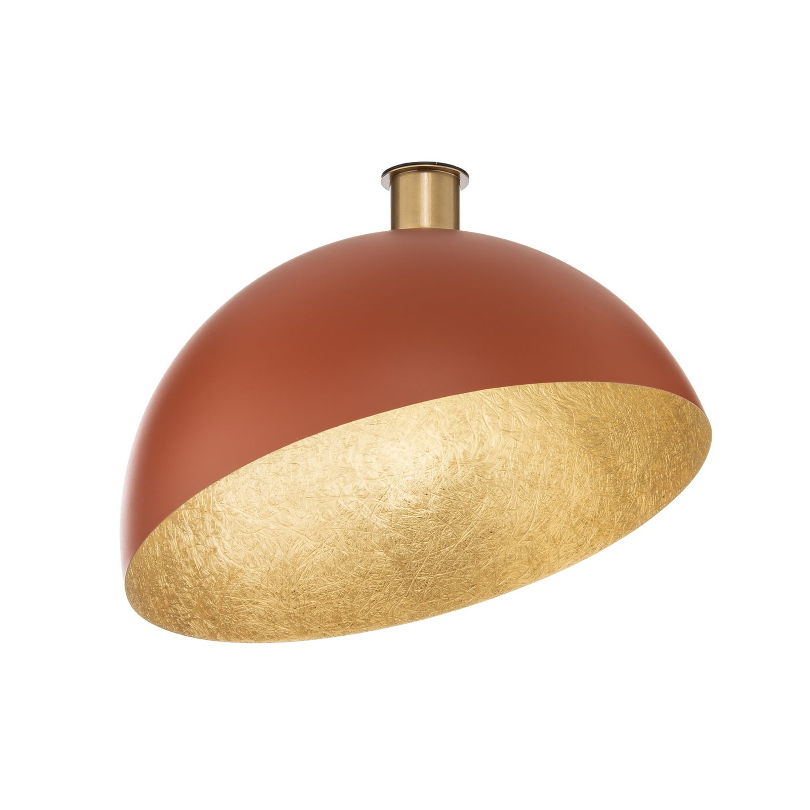 Deckenleuchte Sfera, Ø 50cm, rot/gold, Metall, E27