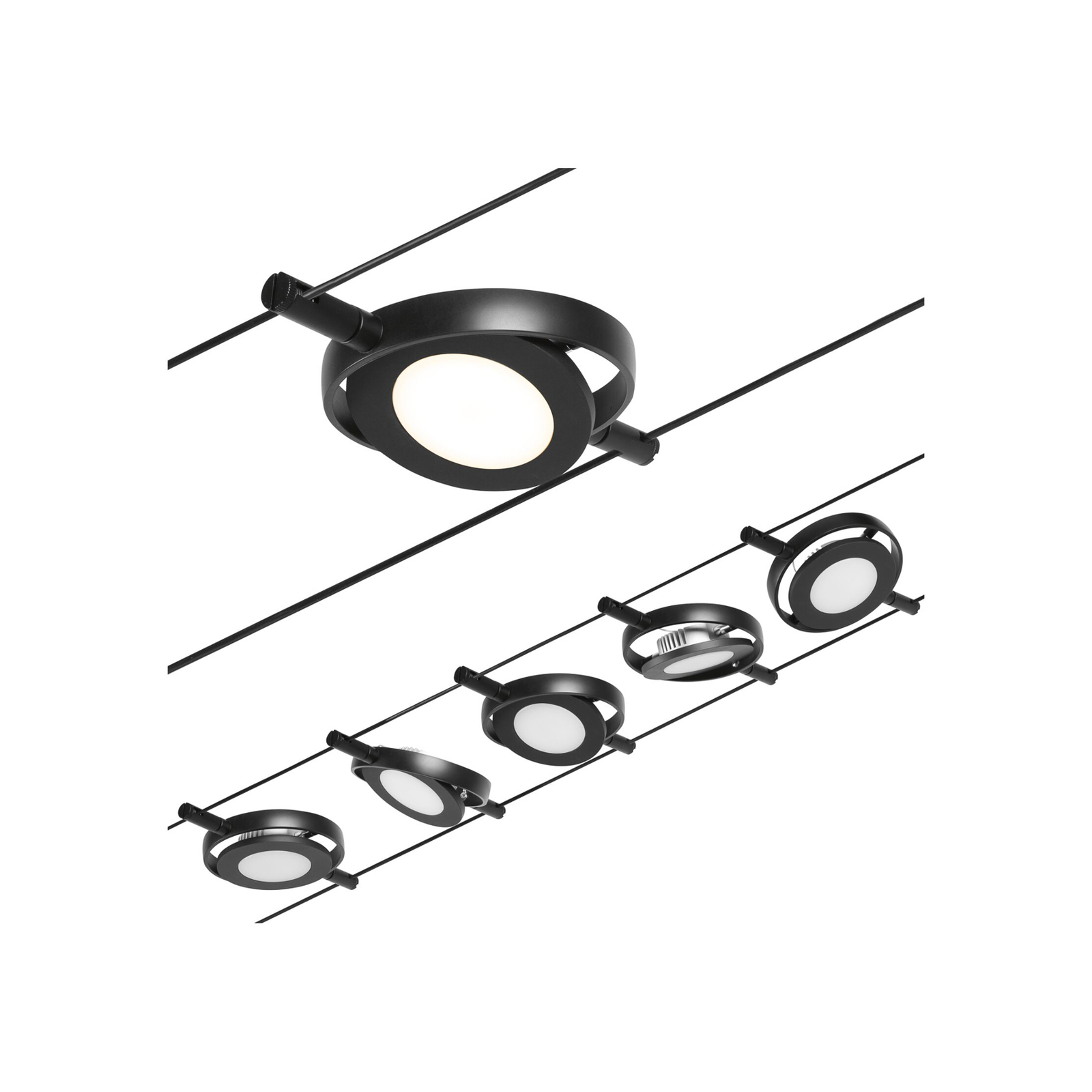 Paulmann Wire RoundMac LED-Seilsystem, 5-fl.
