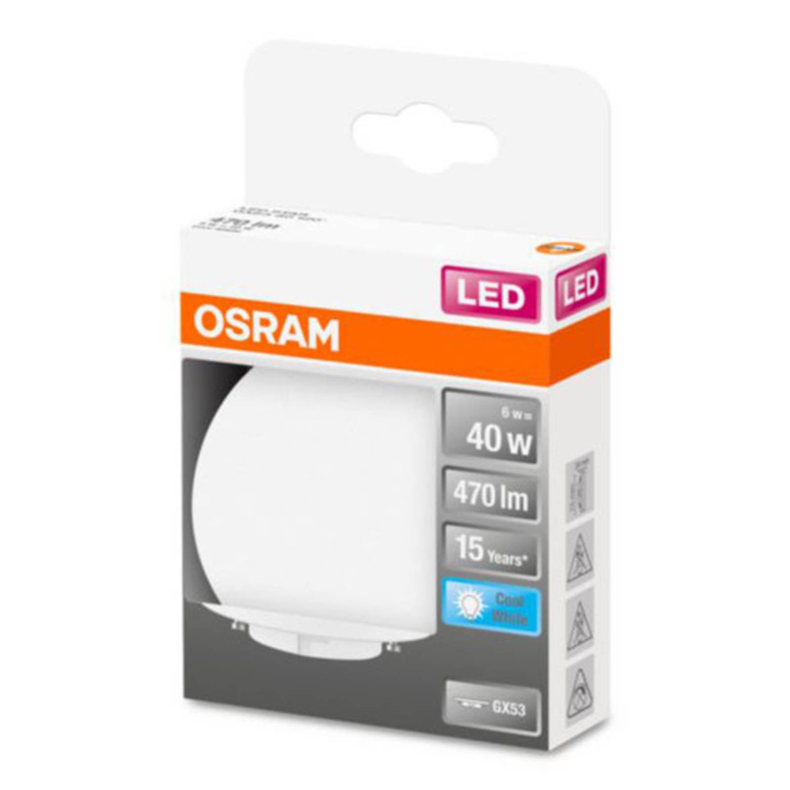 Image of OSRAM Star Special LED GX53 4,9W 4 000K opale 4058075433465