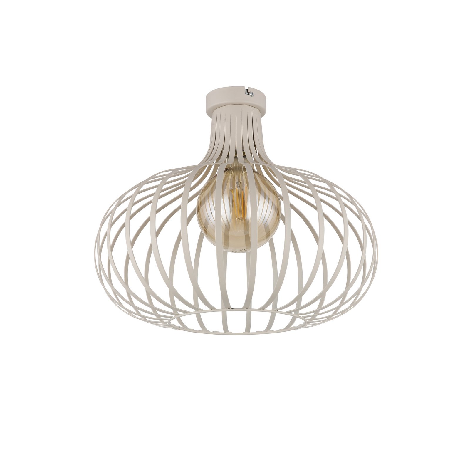 Griestu lampa Mateo, krēmkrāsas/smilškrāsas, metāls, Ø 40 cm Griestu lampa Mateo, krēmkrāsas/smilškrāsas, metāls, Ø 40 cm