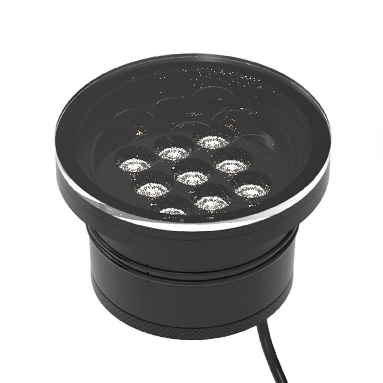 Arcchio Gerrie LED recessed light, Ø 15 cm, clear - Recessed Light Round - Recessed Floor Light - Modern - Black