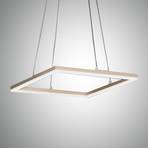 LED hanglamp Bard, 42x42cm in matgoud finish
