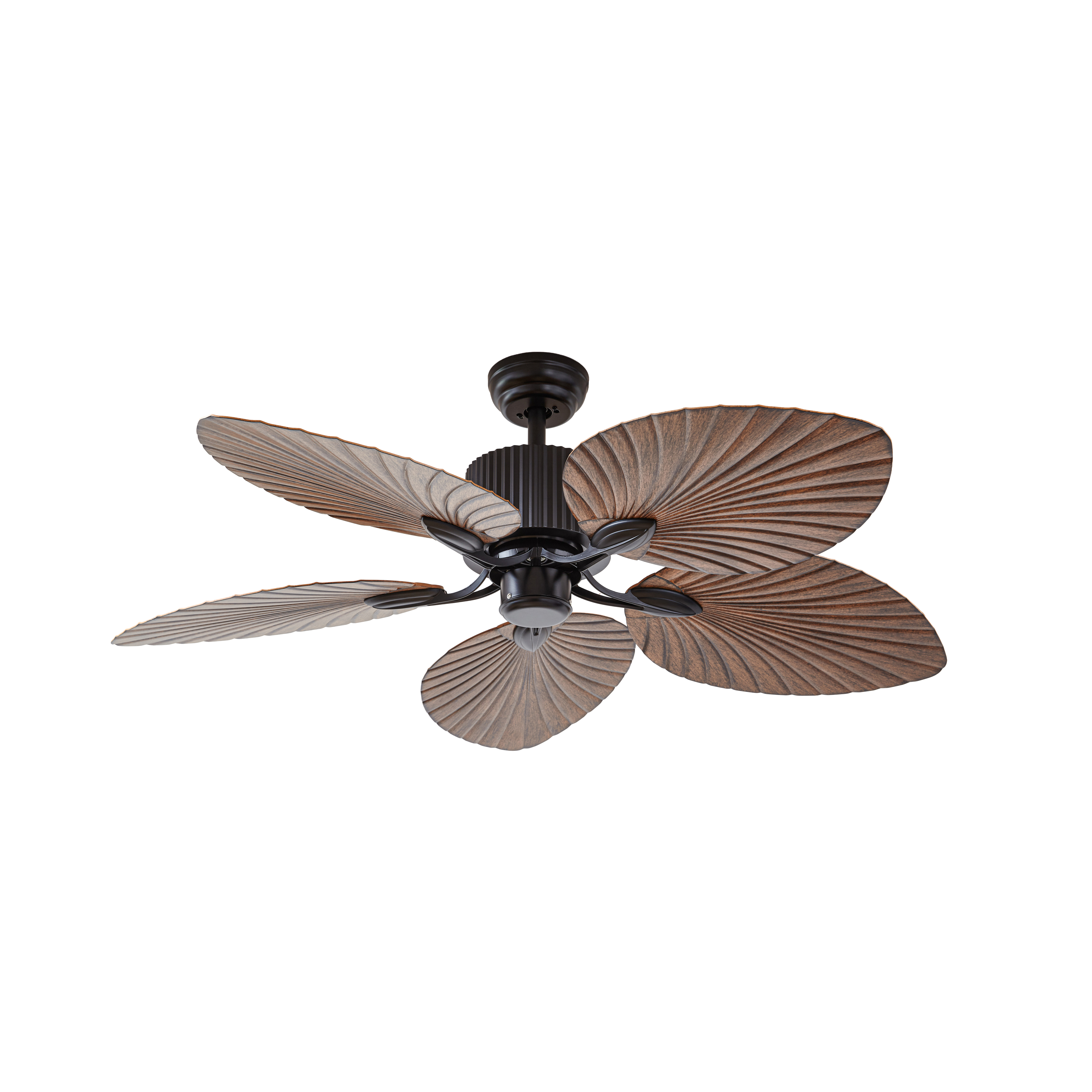 Silvaris Deckenventilator, Holzoptik, DC, leise, Ø 132cm Fernbedienung - Lucande
