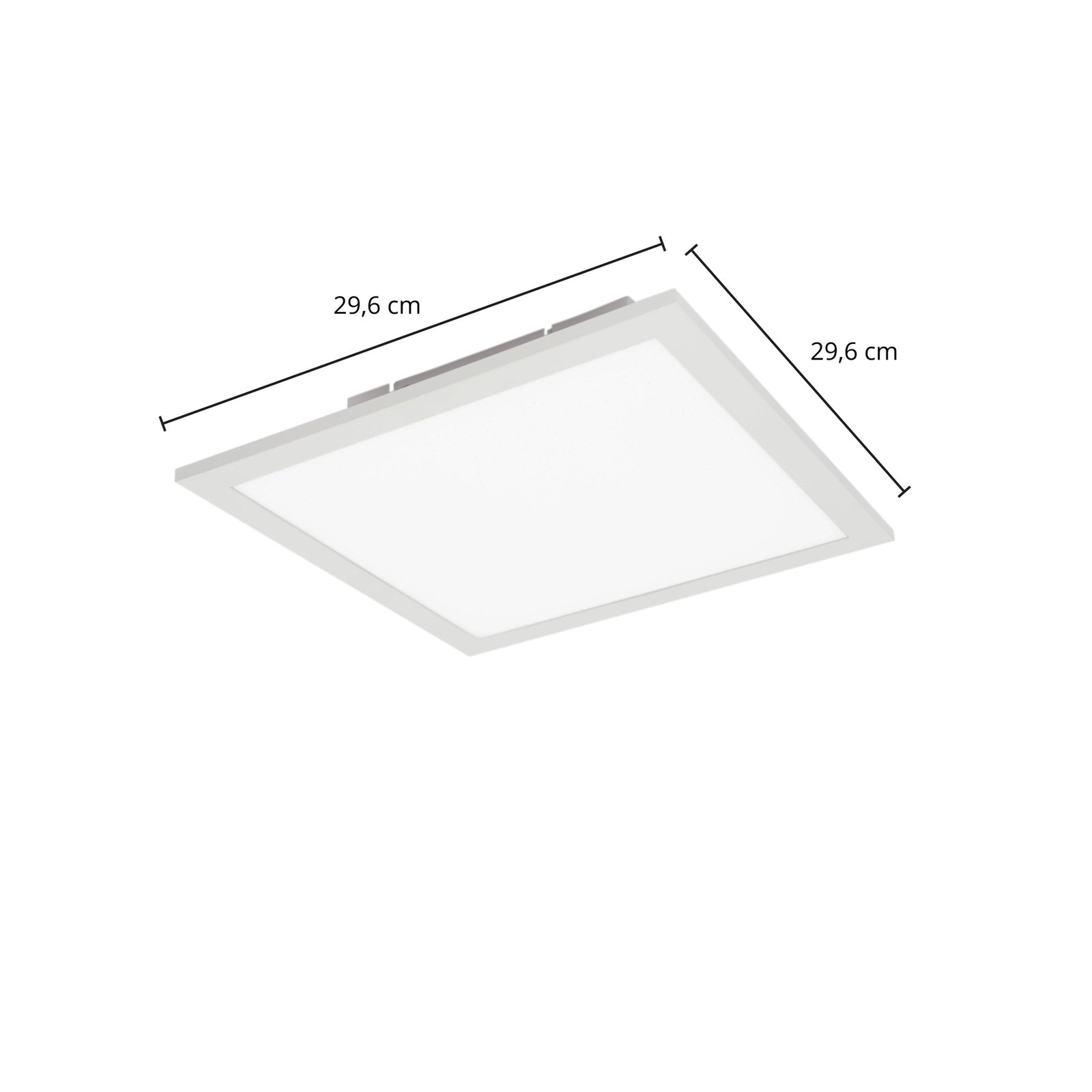 Lindby Kenma -LED-paneeli CCT, 29,6 cm x 29,6 cm