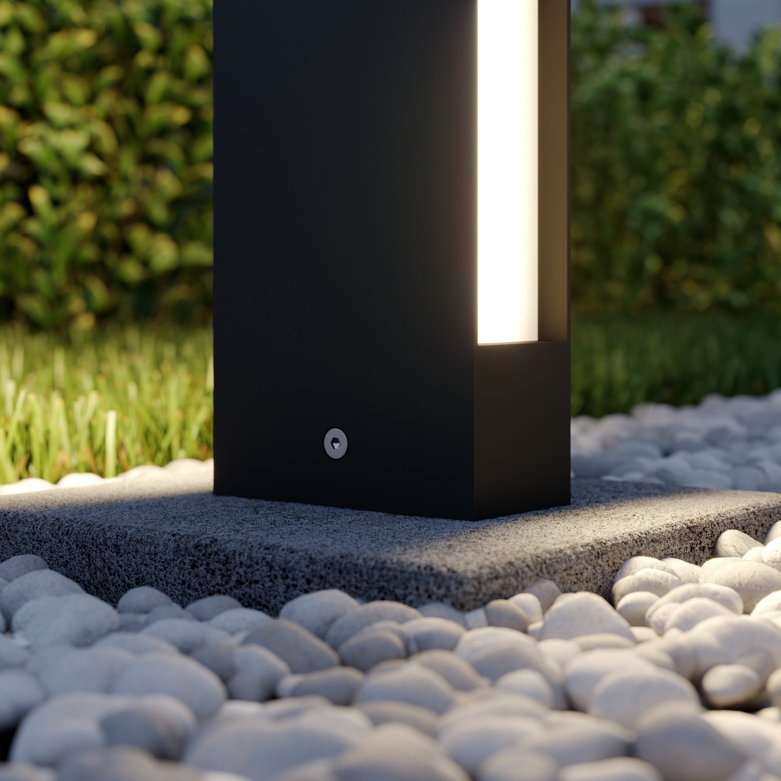 Lirka 2 Outdoor Garden Lamp Dark Grey/White - Lucande