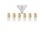 Lampadine 6xLED 3,3W (330lm) G9 + 1xLED 8W (633lm) Par30 E27 Dim. - Osram