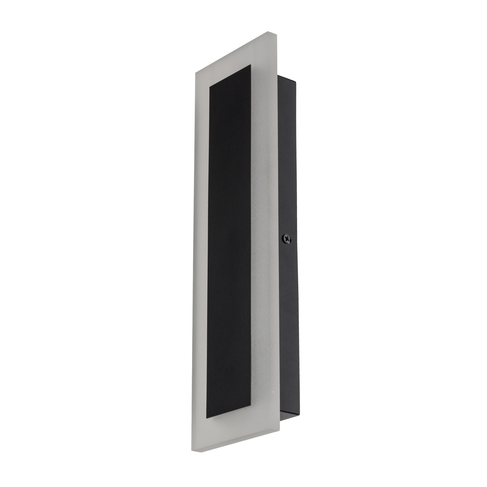 LED-Außenwandleuchte Wow, schwarz/weiß, Metall, IP54, CCT