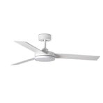 Barth LED ceiling fan with light, white