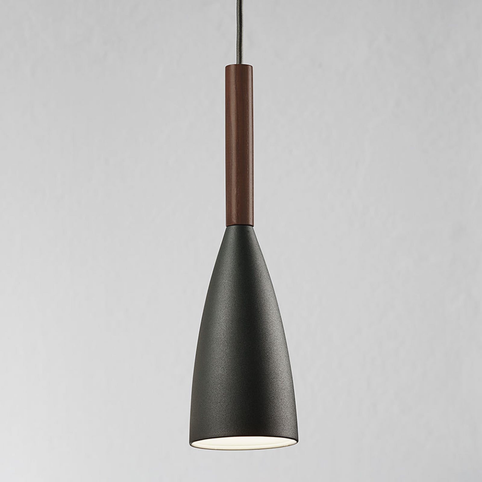 Hängeleuchte Pure mit Holzelement