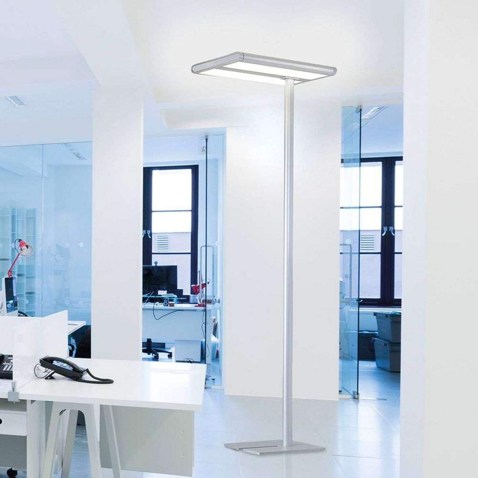 Quirin Floor Lamp Alu/Opal - Arcchio