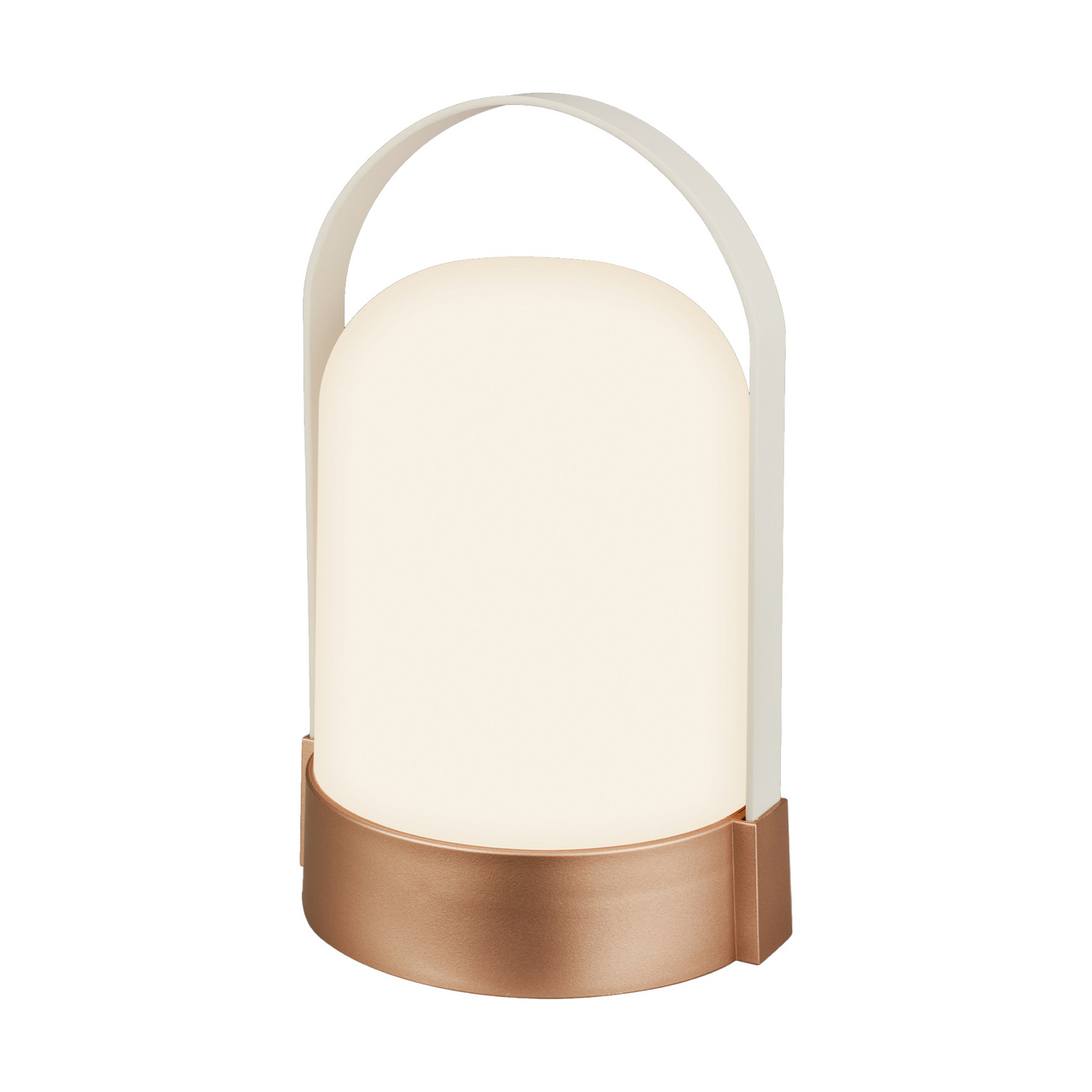 LED-Akku-Tischleuchte ASA BIG, bronze/weiß, Höhe 24 cm, IP44